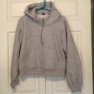 Heather gray sweatshirt hoodie